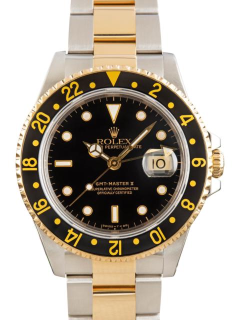 ROLEX 181725 Rolex GMT Master II Ref 16713 Two Tone Oyster Bracelet