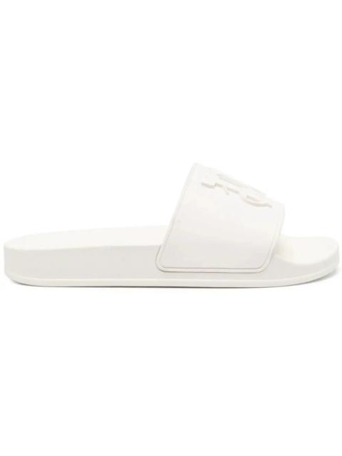 Palm Angels Palm Angels PA Monogram Pool Slides White (Women's)