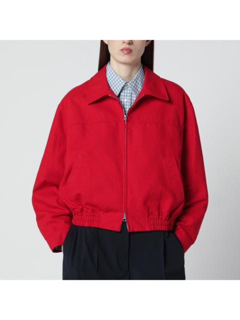 Dunst Dunst Red Cotton Zip-Up Jacket Women