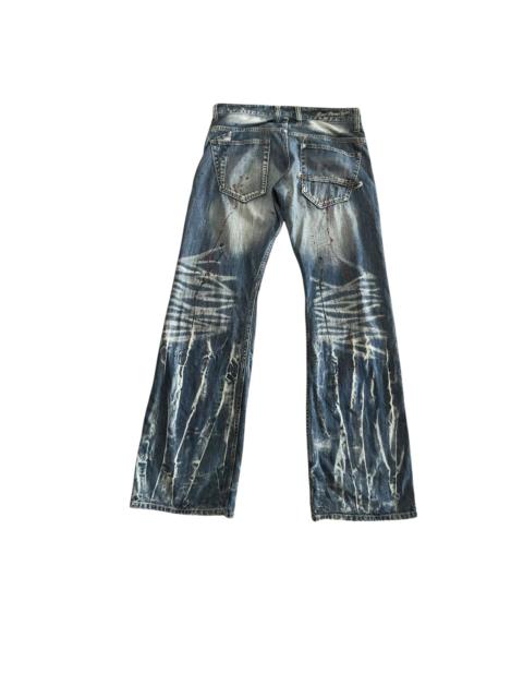Hysteric Glamour Root Three Splash Paint Denim Pants