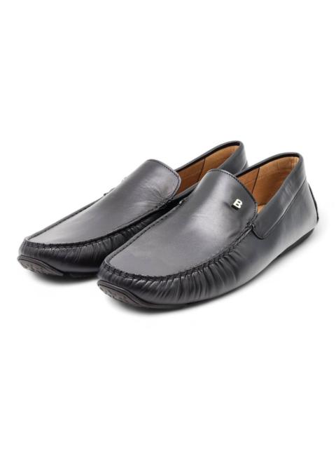 Other Designers Bally - Men’s Leather Driver Loafers Black UK 12 US 13 - New $620