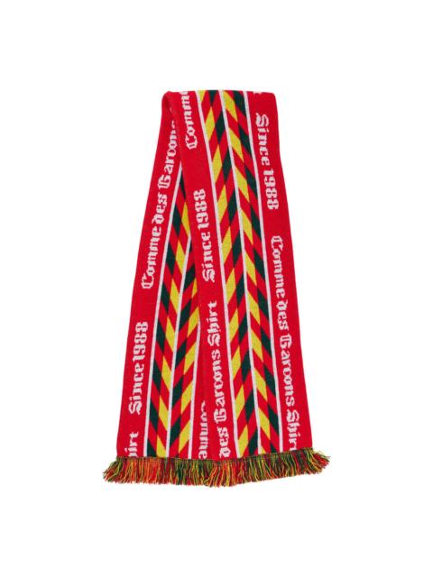 Comme des Garçons SHIRT Knitted Jacquard Acrylic Football Scarf