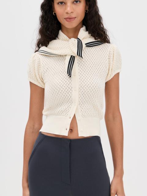 For Love & Lemons Maritime Knit Cardigan & Scarf