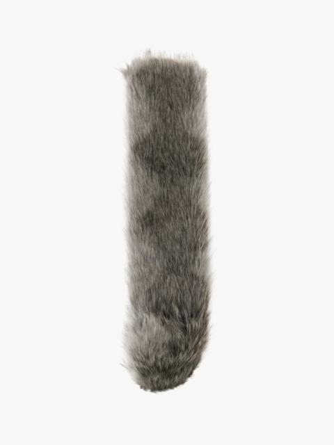 CROSSBODY SCARF IN ANIMAL-FREE FUR