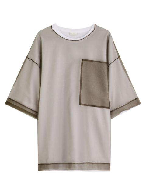 Dries Van Noten Heaton Cotton-blend and Organza T-shirt