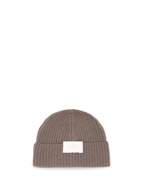 Brunello Cucinelli Brunello Cucinelli Men Cashmere English Rib Knit Beanie