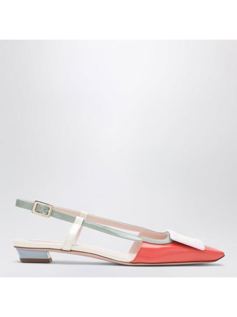 Roger Vivier ROGER VIVIER Belle Multicolor Leather Slingback Ballerinas N