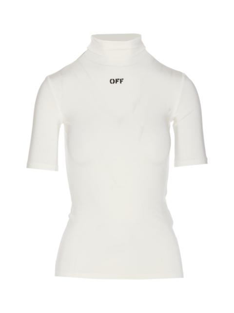 Off Stamp Logo Short Sleeves Sweater