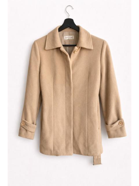 Other Designers Japanese Brand - Jouer à la Pupe Beige Wool Coat – Classic Belted Short Coat