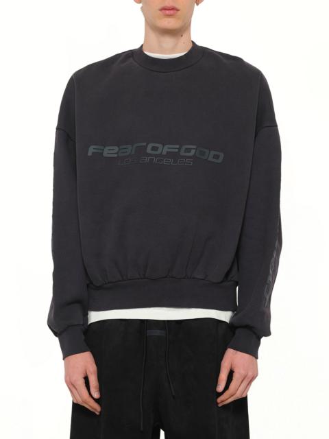 ESSENTIALS Cropped Relaxed Sweatshirt in Vintage Black