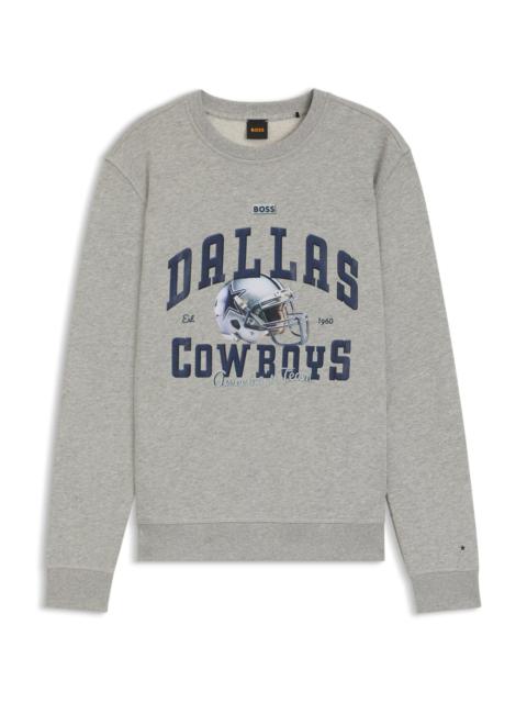 BOSS BOSS X DALLAS COWBOYS SWEATSHIRT WITH HELMET GRAPHIC