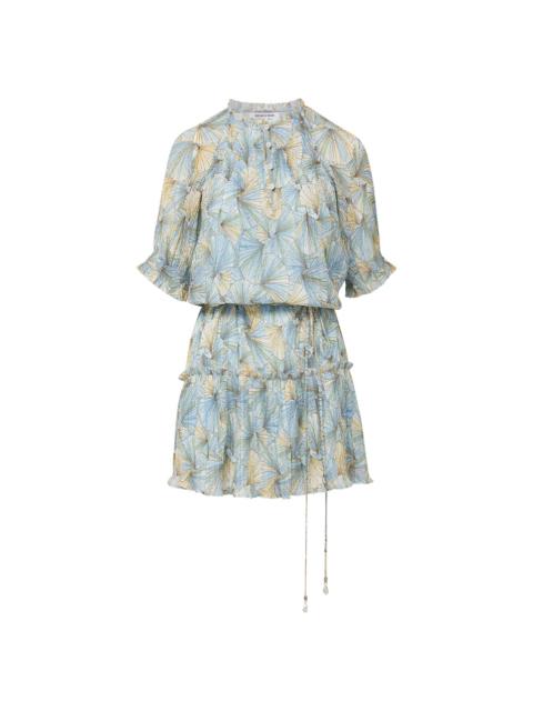 VERONICA BEARD DORRIE PLEATED MINI DRESS