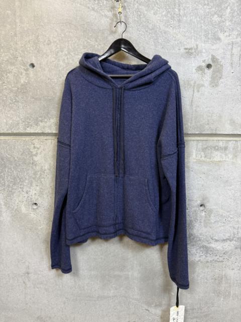 Greg Lauren $950 Greg Lauren SAMPLE Navy Wool Drop Hoodie