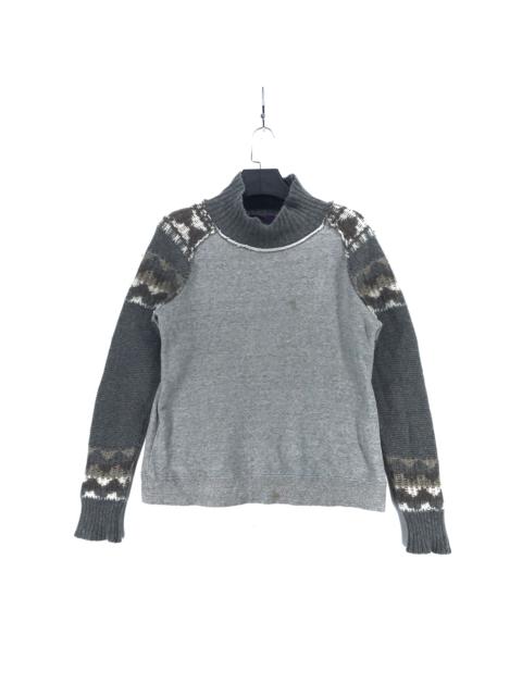 Y's Sleeve Hybrid Knit Sweater #2326-91