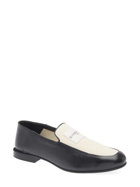Givenchy Givenchy Logo Label Convertible Loafer in Black/Natural at Nordstrom