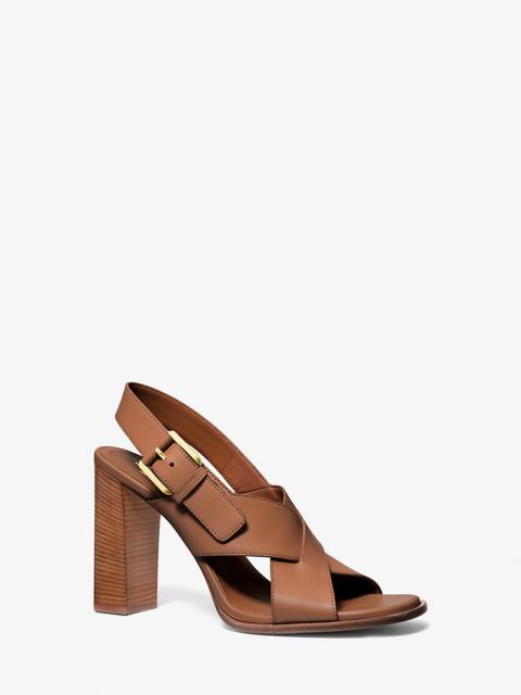 MICHAEL KORS Jasmine Leather Sandal