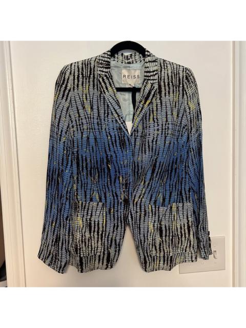 Other Designers Reiss Silk Printed Blazer Jacket