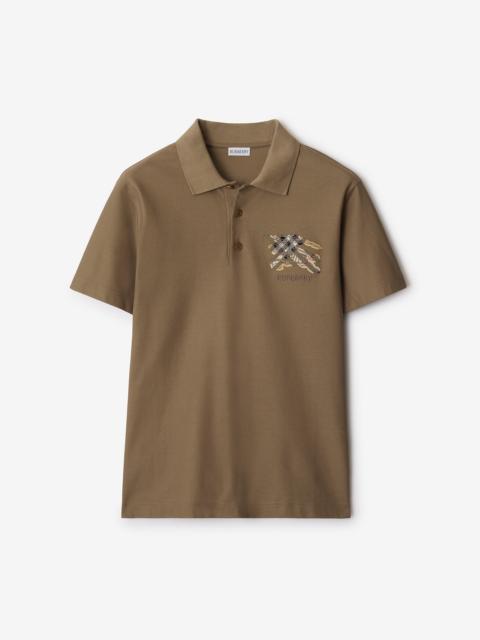 Burberry EKD Check Cotton Polo Shirt