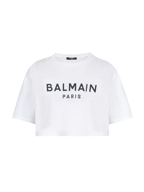 Balmain Printed Crop Tee