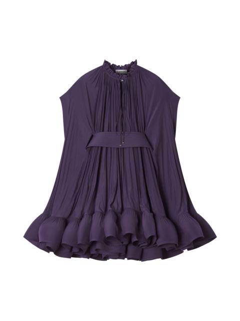 Lanvin Lanvin Short Charmeuse Dress in Raisin at Nordstrom