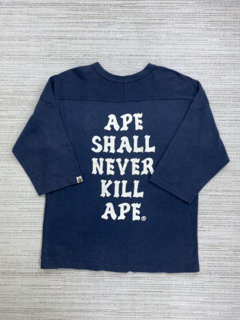 A BATHING APE® VINTAGE BAPE “APE SHALL NEVER KILL APE” SHIRT