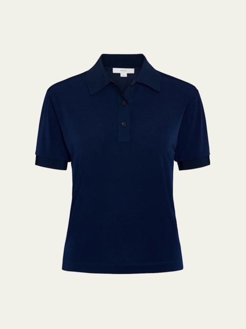 Vince Short-Sleeve Polo Top