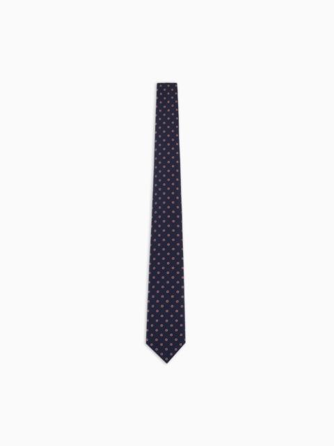 GIORGIO ARMANI PURE SILK JACQUARD TIE
