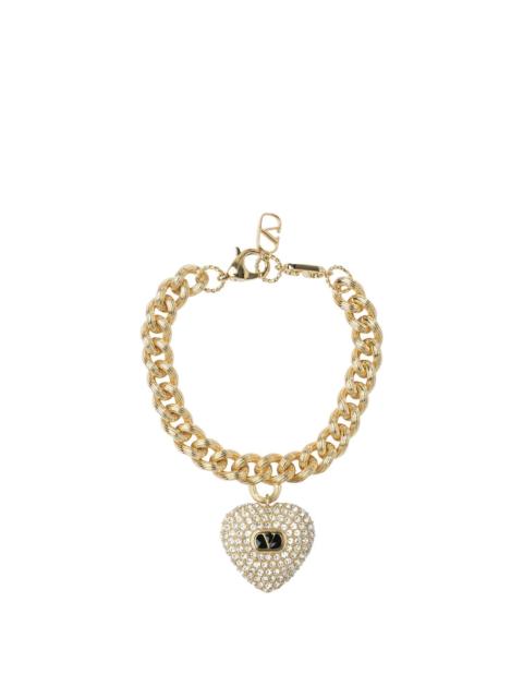 Valentino Valentino Garavani Women "Coeur Royal" Bracelet With Swarovski Crystals