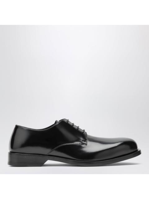 Loewe Loewe Black Bobine Derby Shoes In Brushed Calfskin Leather Men