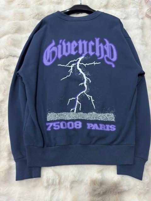Givenchy Authentic New Givenchy Sweatshirt with Back Lightning Print