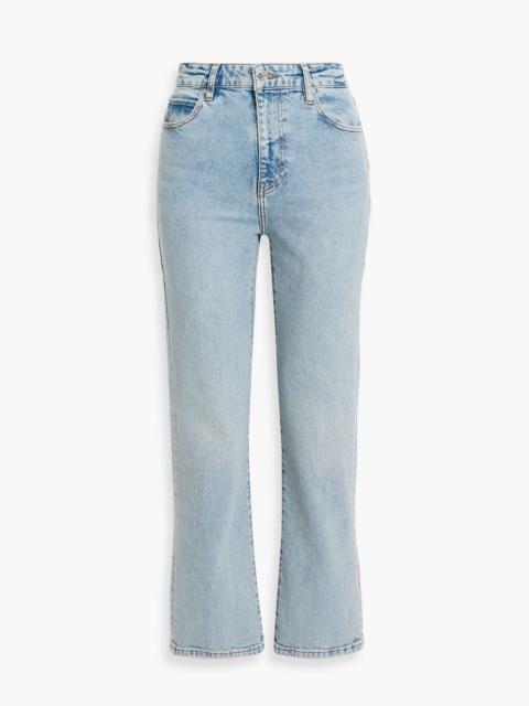 FRAME The Ruler Crop high-rise straight-leg jeans