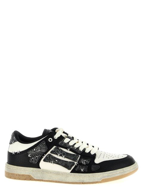 AMIRI Bandana Skel Top Low Sneakers Black