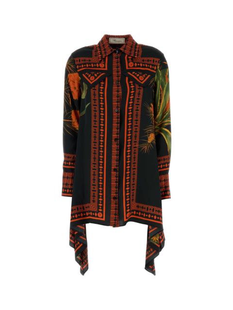Blumarine Blumarine Women Printed Twill Shirt Dress