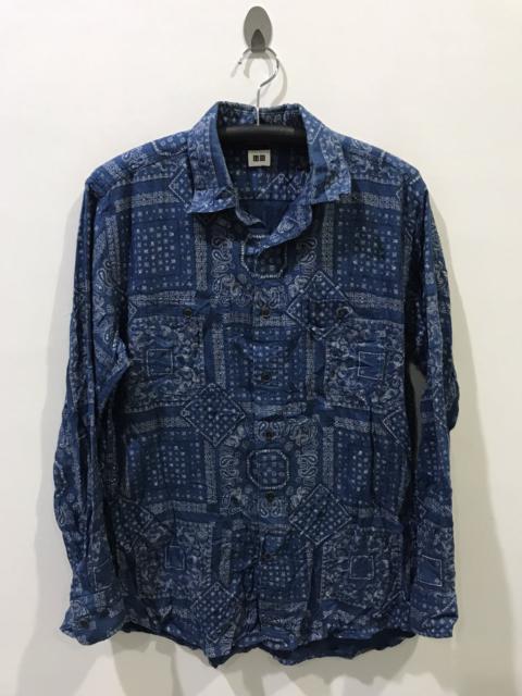 Other Designers UNIQLO Bandana Paisley Double Pockets Shirt