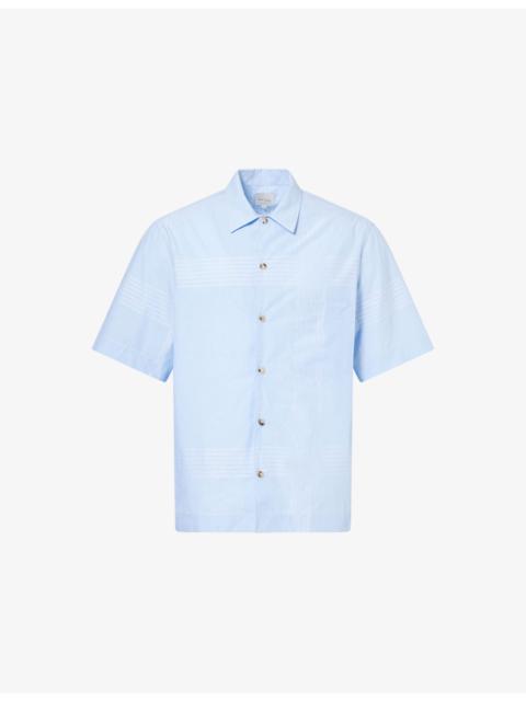 Paul Smith Casual-Fit Short-Sleeves Cotton-Poplin Shirt