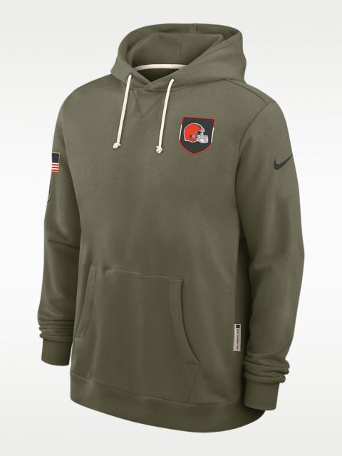 Nike Cleveland Browns Salute to Service Sideline Dominant Force Men's Nike Dri-FIT NFL Pullover Hoodie