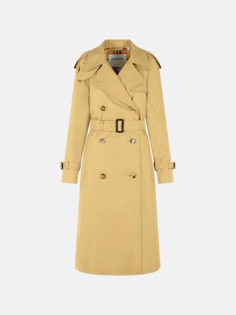 Burberry LONG BEIGE COTTON 'CASTLEFORD' TRENCH COAT