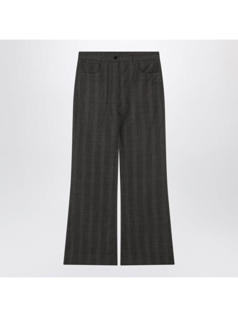 Acne Studios Acne Studios Trousers In A Prince Of Wales Check Wool Blend Women