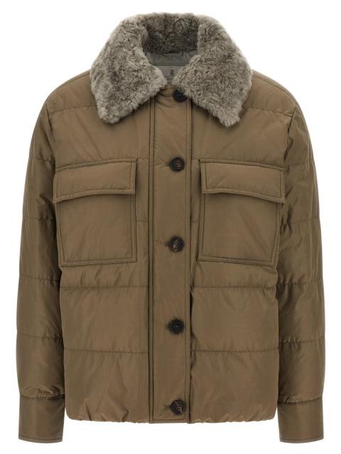 Brunello Cucinelli Brunello Cucinelli Women Monile Sherling Down Jacket