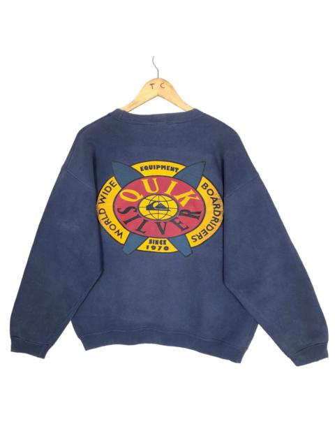Other Designers Vintage Quiksilver Crewneck Pullover Sweatshirt Big Logo