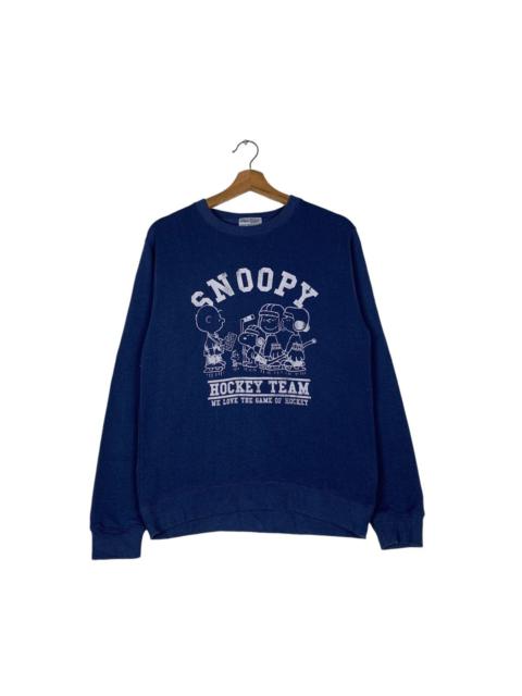 Other Designers PEANUTS Snoopy Gang Hockey Team Sweatshirt #1343-C61