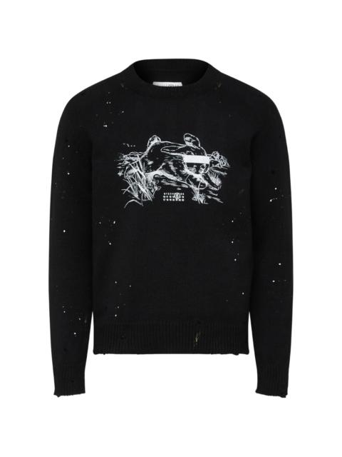 MM6 Maison Margiela crew-neck sweater