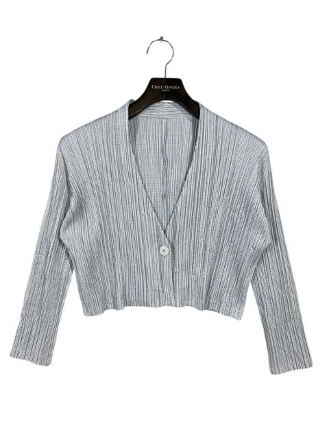 Pleats Please Issey Miyake Vintage pleats please issey miyake cropped cardigan