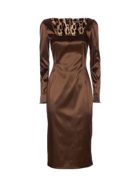 Dolce & Gabbana Stretch Satin Dress