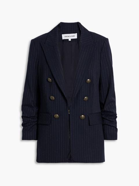 VERONICA BEARD Beacon Dickey pinstriped jacquard blazer