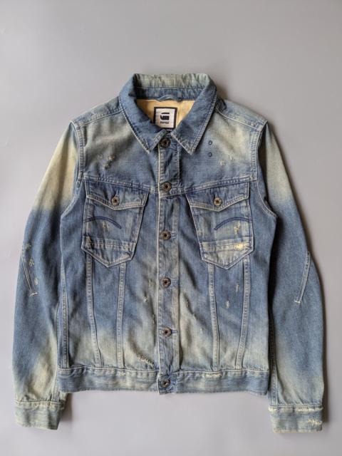 Diesel G Star Raw Type 3 buckle back trucker jeans