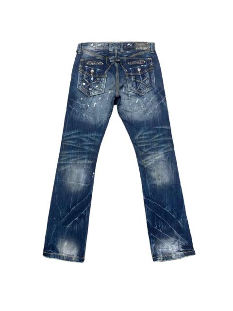 Other Designers Le Grande Bleu (L.G.B.) - ARMY OF NO! Denim Painter Jeans