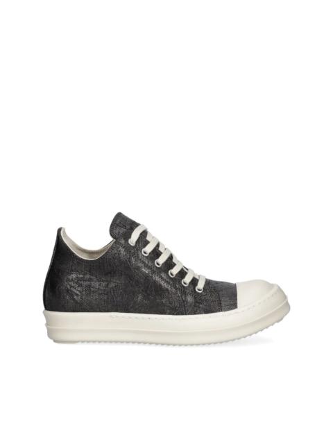 Rick Owens DRKSHDW Low Sneaks metallic-effect sneakers