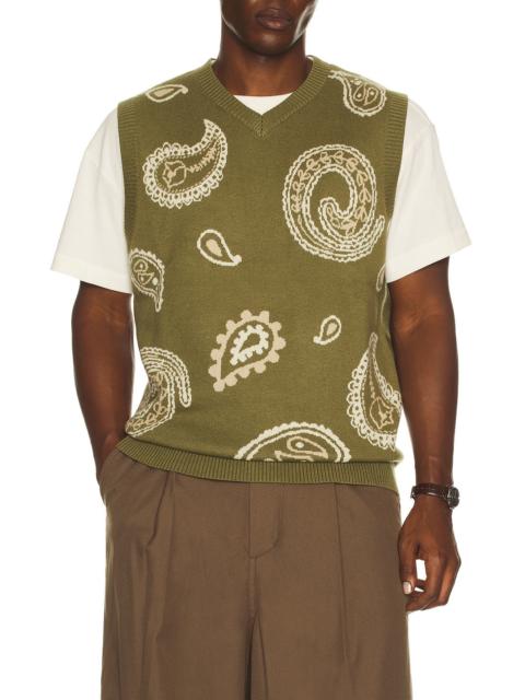 malbon Paisley Sweater Vest