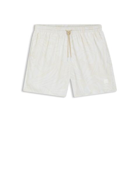 BOSS QUICK-DRY SWIM SHORTS WITH ALL-OVER PRINT